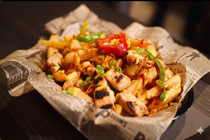 Loaded fries - grill chicken