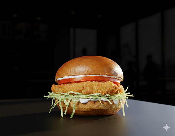 Crispy chickenburger