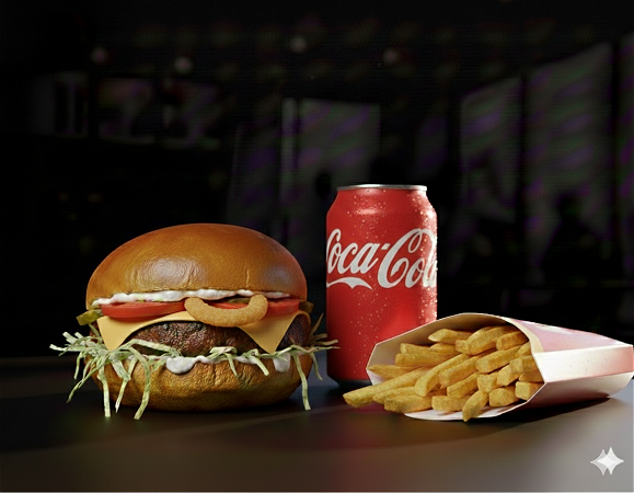 Le Centro burger menu