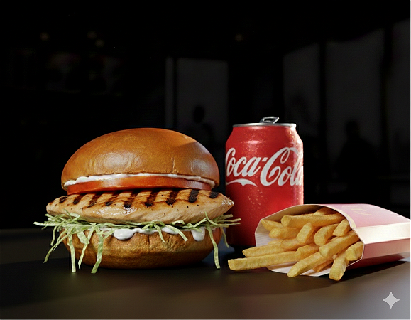 Grill chickenburger menu