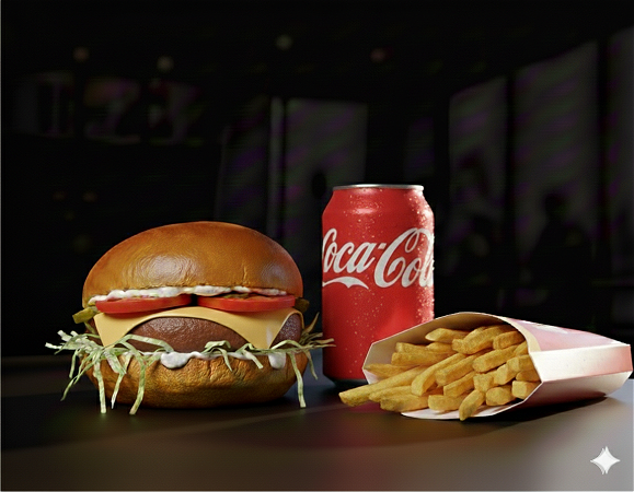 Vegan chicken burger menu