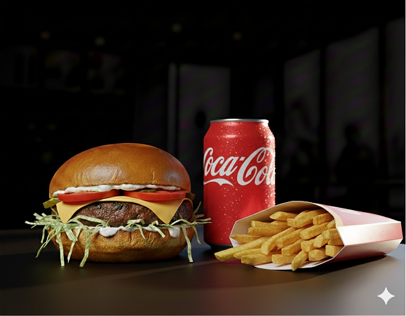 Original burger  menu 