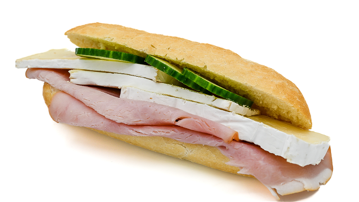 Broodje Roomkaas/brie/ham