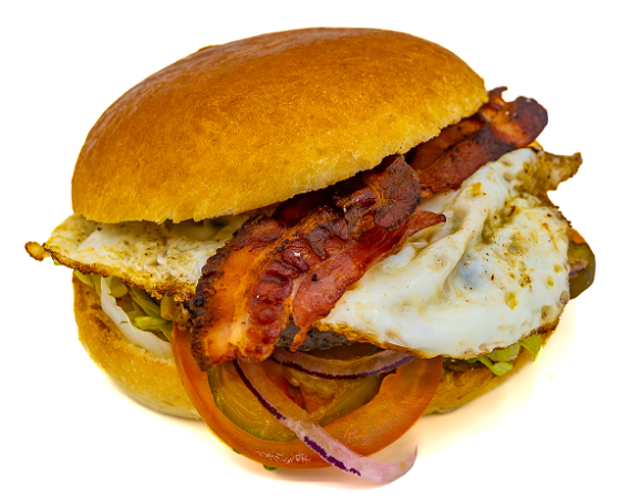 Ambachtelijke Ei-Bacon Burger 