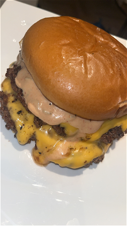 Double smash burger