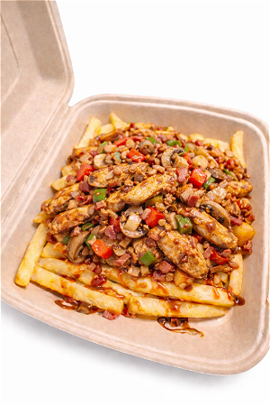 Loaded fries boerenkip
