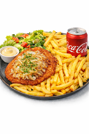 Schnitzel gebakken ui menu