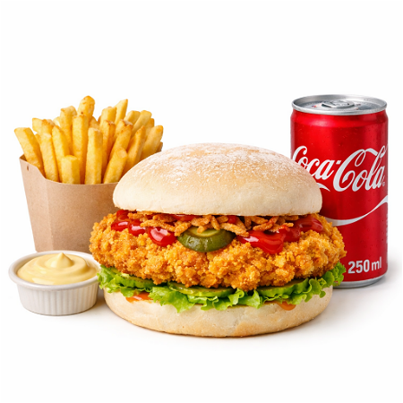 XXL chicken burger menu 