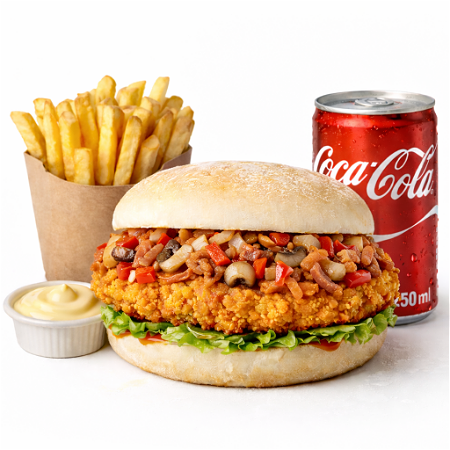 XXL chicken boeren burger menu