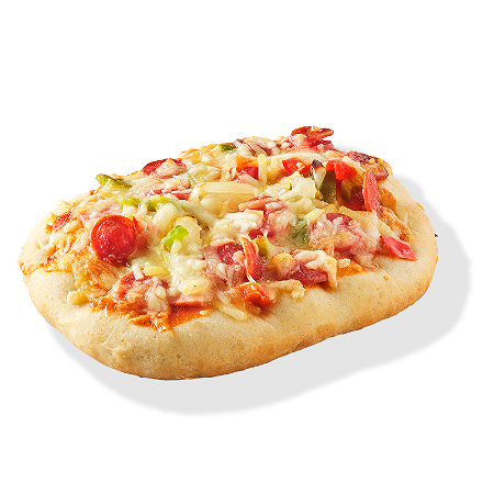 Ham-salami pizza
