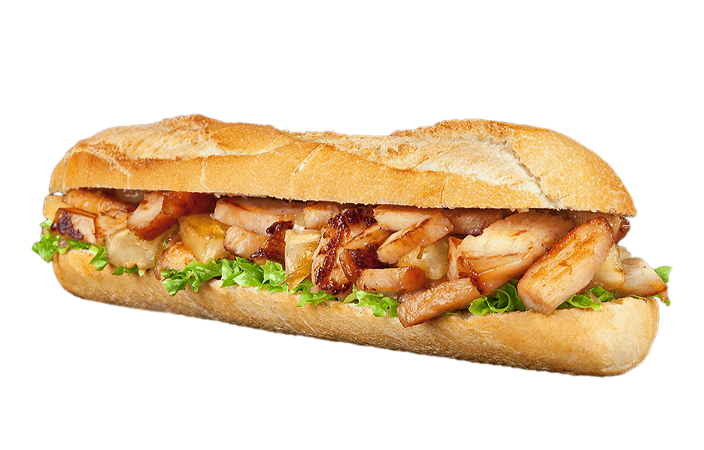 Broodje gegrilde kip ( halal ) Pinda