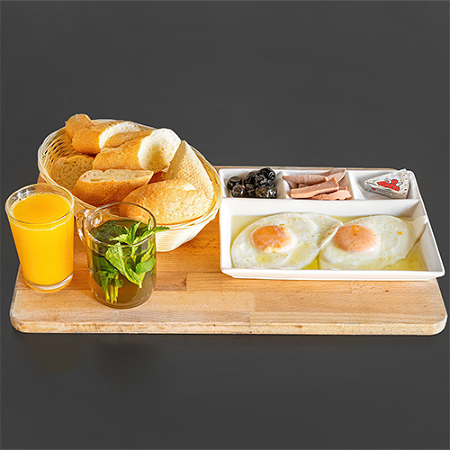 Marokaans ontbijt 2 eieren