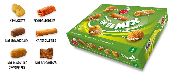 6  diverse vega snacks 