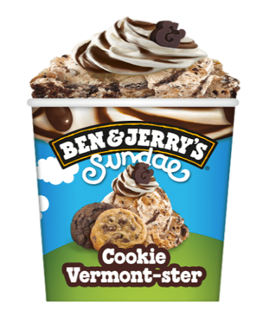 Ben & Jerry's Cookie Vermont-ster Sundae 427ml