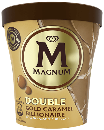 Magnum Double Gold Caramel Billionaire pint