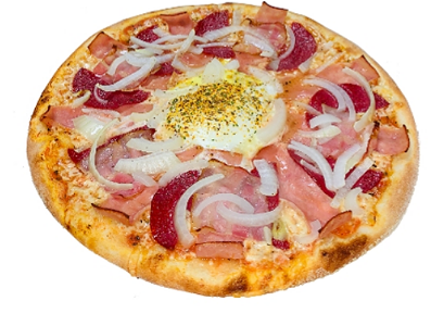 Pizza carbonara speciale