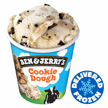 Ben en Jerry cookie dough van 465 ml