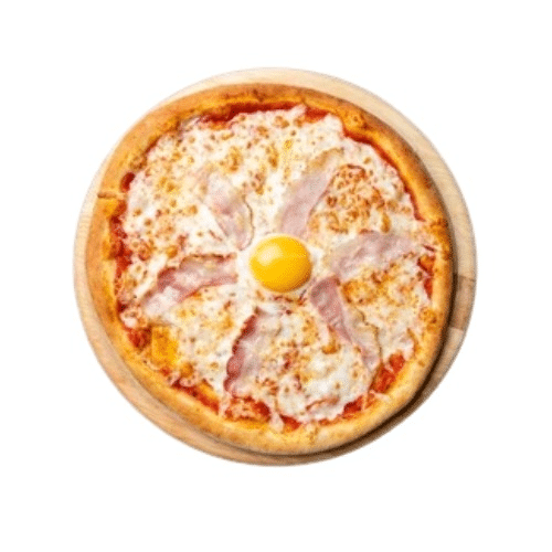 Pizza carbonara