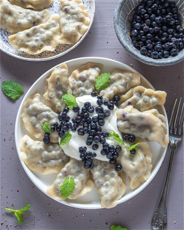 Pierogi z Jagodami