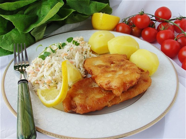 Dorsz w piwnej panierce