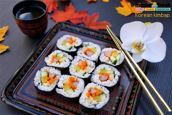 Korean Kimbap Fried Chicken  (chicken seaweed rice rolls) (8pieces)