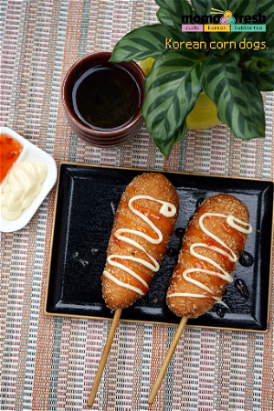 Homemade Korean Cheese Corndog, 1 stuk medium