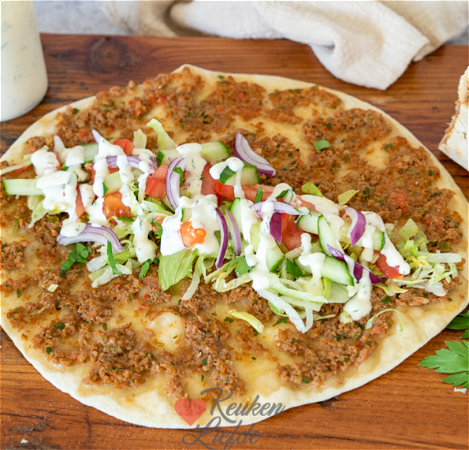 Turkse pizza   (Lahmacun)