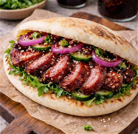 KUNG FU SAVORY CHA SIU DELIGHT BURGER