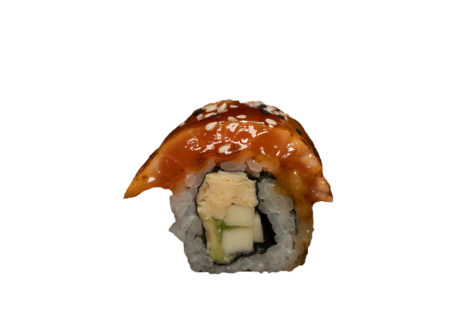 Geflambeerde sake maki