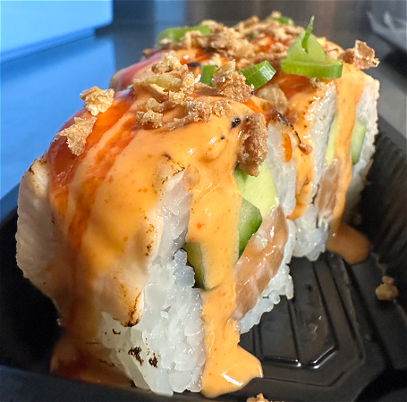 Soft Shell Flame Spicy Zalm Roll (8 st)