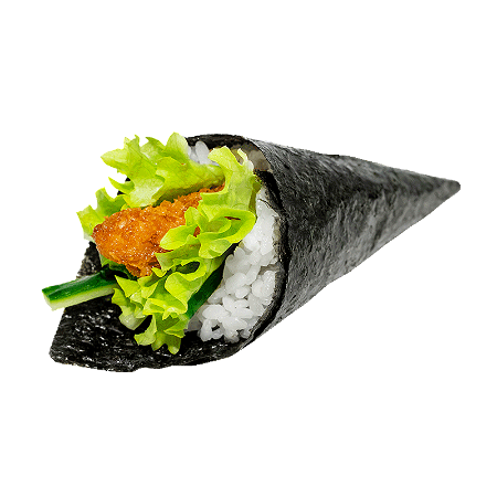 Spicy ebi handroll