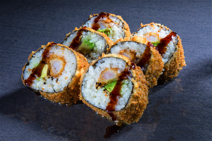 Crispy Ebi Roll (6 st)