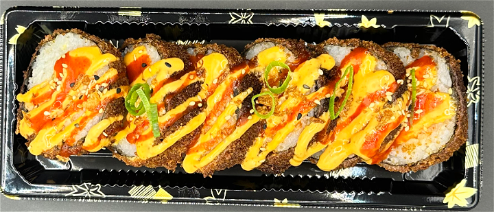 Spicy Crispy Zalm Roll ( 6st )