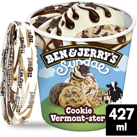 Ben & Jerry's Cookie vermont-ster sundae 427 ml