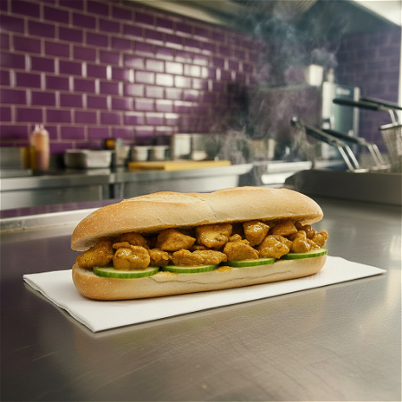 Sandwich curry chicken 