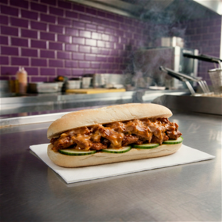 Sandwich chicken sate
