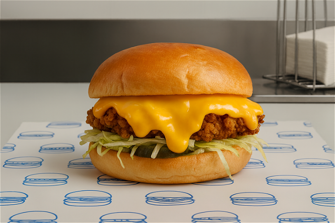 Cheese lover chick burger