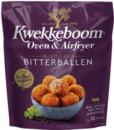 Kwekkeboom Rundvlees Oven & Airfryer Bitterballen 300 gram