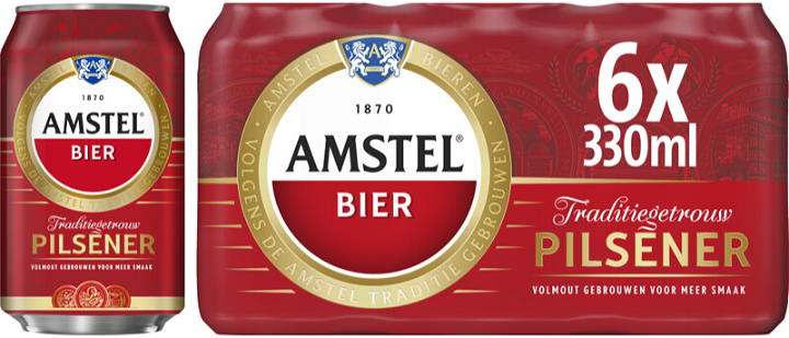 Amstel 6-pack blik 330ml