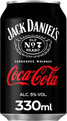 Jack Daniels Whiskey & Coca-Cola blik 330ml
