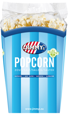 Jimmy's Popcorn zout bak 90 gram