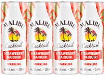 4-pack Malibu Strawberry Daiquiri blik 250ml