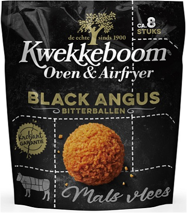 Kwekkeboom Black Angus Oven & Airfryer Bitterballen zak 240 gram