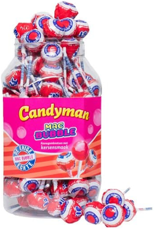 Candyman Mac Bubble Kersen Lollie