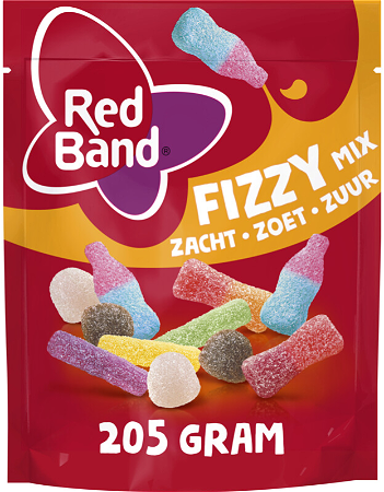 Red Band Fizzy mix zak 205 gram