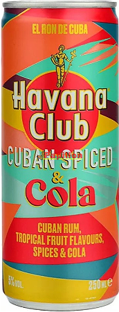 Havana Club Cuban Spiced Rum&Cola blik 250ml
