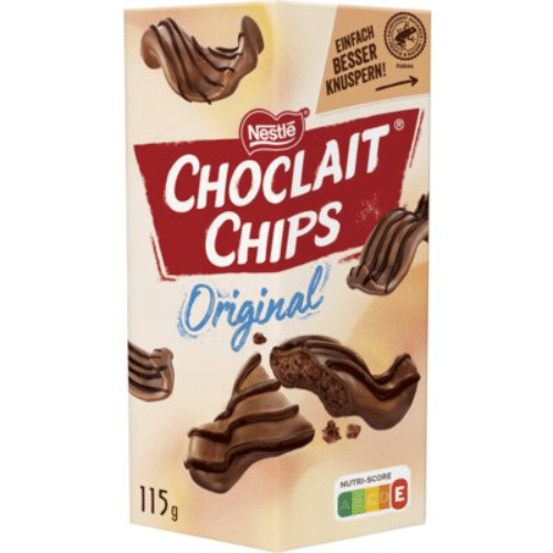 Nestlé choclait chips melkchocolade doos 115 gram