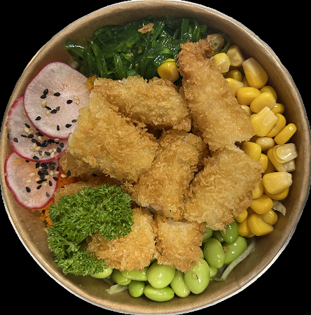 Fried Ebi poke Bowl