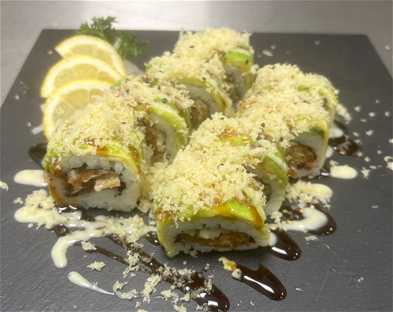 NEW!!!!!!                                                     Salmon Skin Roll