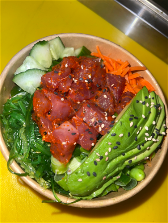 Spicy maguro bowl